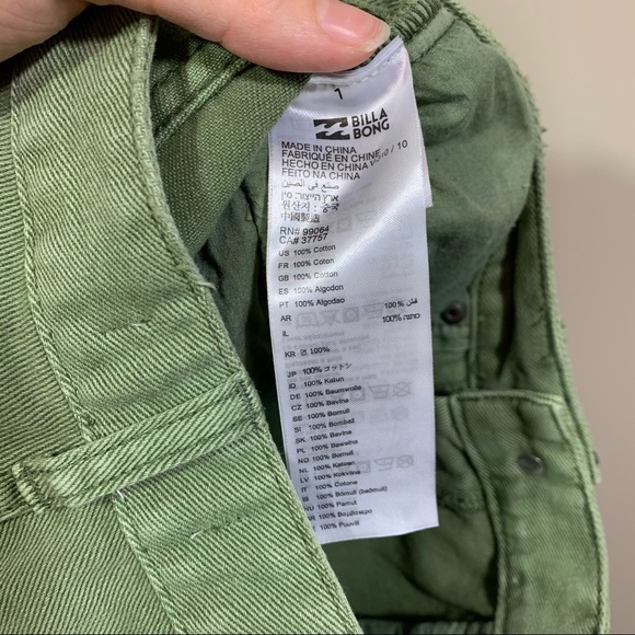 Billabong Button Fly High Waist Shorts - Picture 6 of 8